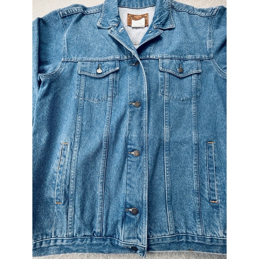 Vintage Delta Blues Jeans wear Denim Jacket Coat - Women's Size 1X NWT 90s